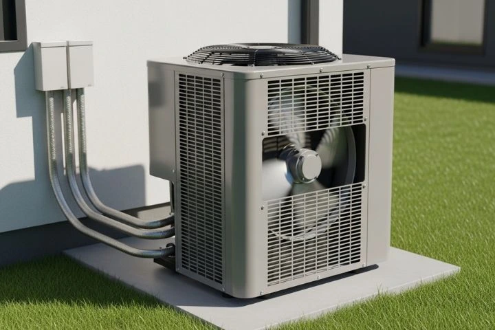 outside unit of an air conditioner